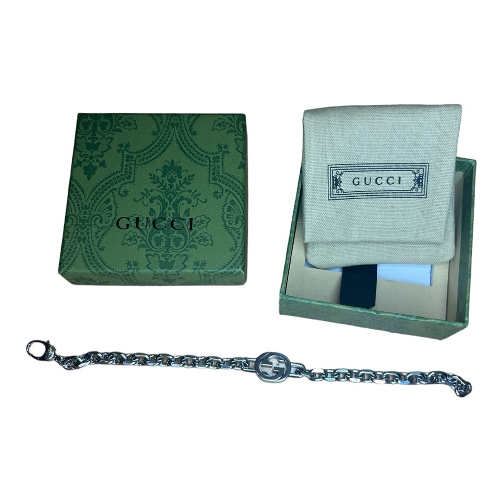 EUC GUCCI GG interlocking Braclet